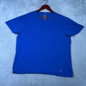 Polo Ralph‎ Lauren Shirt Mens Extra Large Blue Classic Fit Embroidered Pony Tee